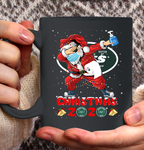 New York Jets Funny Santa Claus Dabbing Christmas 2020 NFL Ceramic Mug 11oz