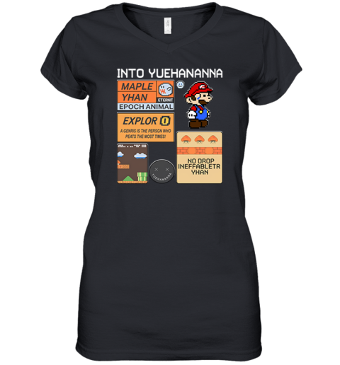 Into Yuehananna Super Mario Bros Premium Women's V-Neck T-Shirt