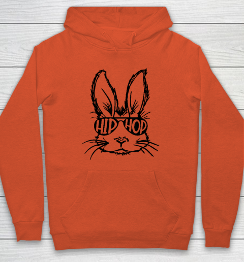 Hip Hop Bunny Face With Sunglasses Easter Day Hoodie 3