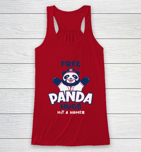 Free Panda Hugs Braves Racerback Tank