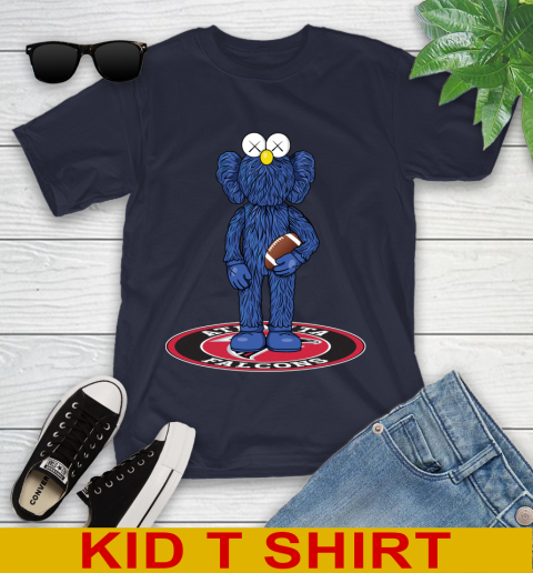 NFL Football Atlanta Falcons Kaws Bff Blue Figure Shirt Youth T-Shirt 3