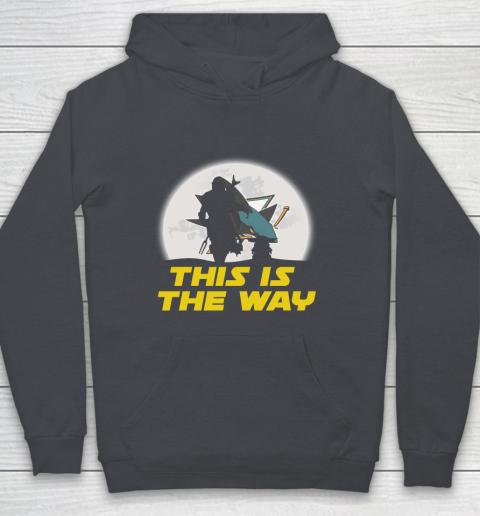 San Jose Sharks NHL Ice Hockey Star Wars Yoda And Mandalorian This Is The Way Youth Hoodie 5