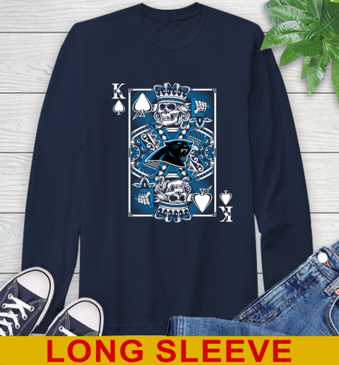 Carolina Panthers NFL Football The King Of Spades Death Cards Shirt Long Sleeve T-Shirt 3