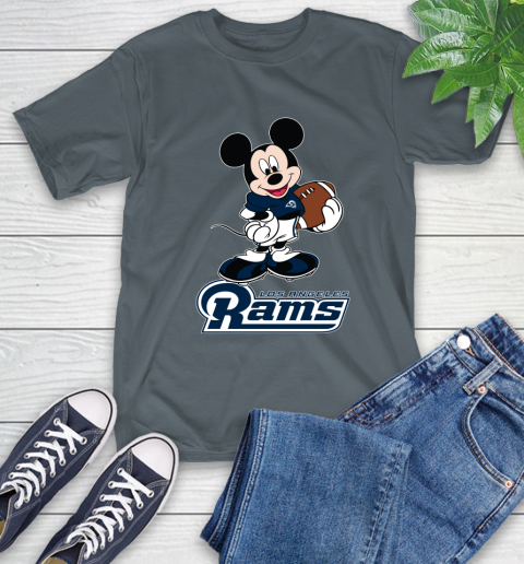 NFL Football Los Angeles Rams Cheerful Mickey Mouse Shirt T-Shirt 7