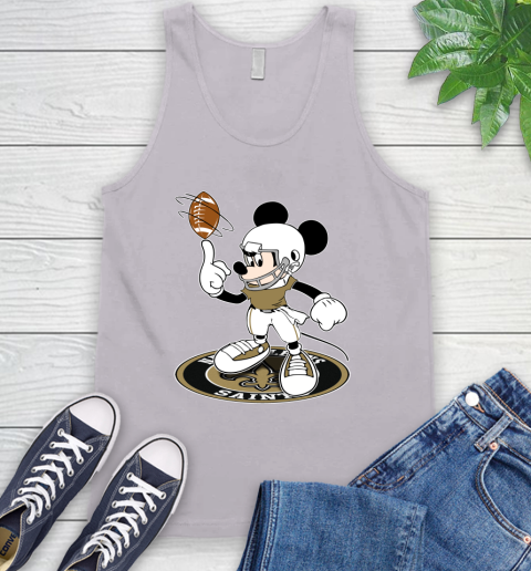 NFL Football New Orleans Saints Cheerful Mickey Disney Shirt Tank Top 4