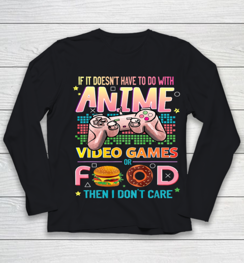 Anime Video Games Food Anime Lovers Gifts Idea Girls Boys Youth Long Sleeve
