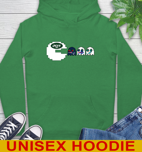 New York Jets NFL Football Pac Man Champion Hoodie 8