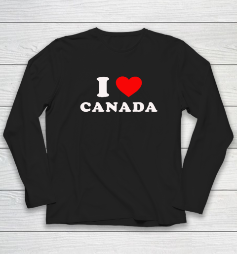 Elon Musk I Love Canada I Love Anal Long Sleeve T-Shirt