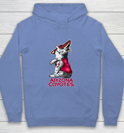 NHL My Cat Loves Arizona Coyotes Hockey Youth Hoodie 8