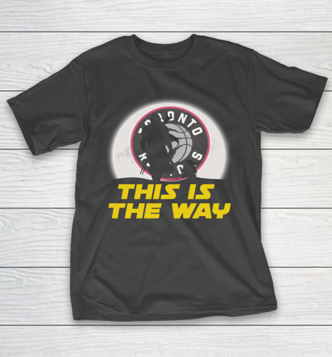 Toronto Raptors NBA Basketball Star Wars Yoda And Mandalorian This Is The Way T-Shirt