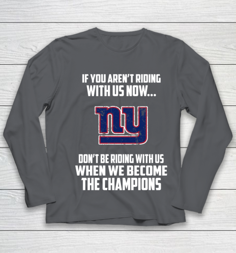 NFL New York Giants Football We Become The Champions Youth Long Sleeve 6