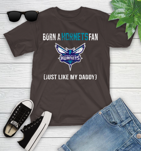 NBA Charlotte Hornets Loyal Fan Just Like My Daddy Basketball Shirt Youth T-Shirt 6