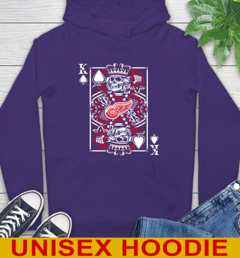 Detroit Red Wings NHL Hockey The King Of Spades Death Cards Shirt Hoodie 5