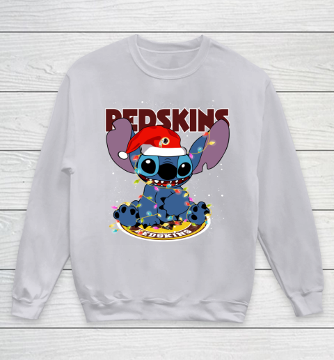 Washington Redskins NFL Football noel stitch Christmas Youth Sweatshirt 2