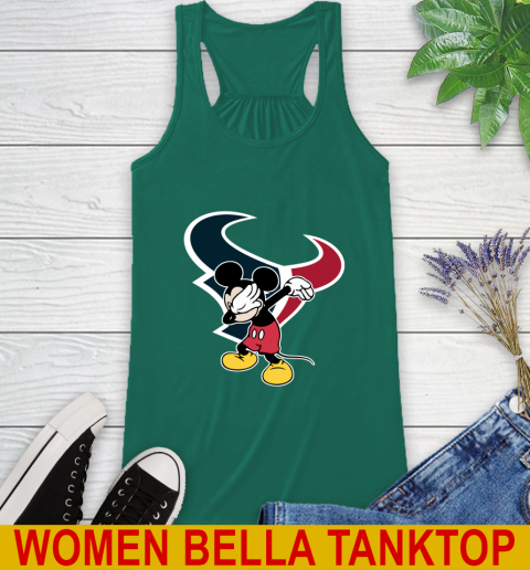 Houston Texans NFL Football Dabbing Mickey Disney Sports Racerback Tank 7