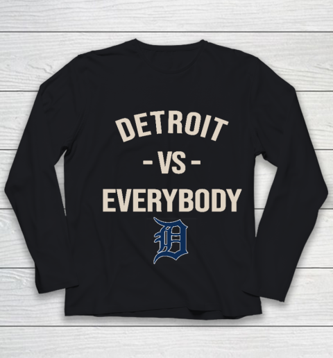 Detroit Tigers Vs Everybody Youth Long Sleeve