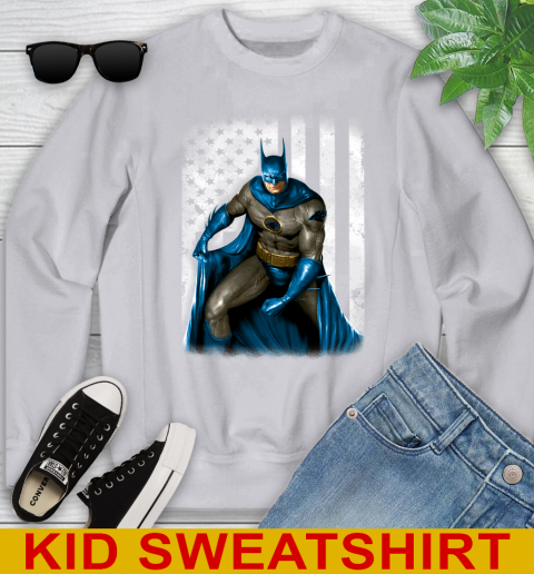 Carolina Panthers NFL Football Batman DC American Flag Shirt Youth Sweatshirt 3