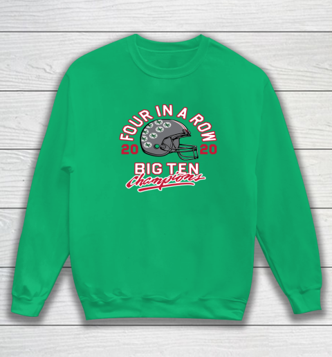 OSU 2020 Big Ten Champions 2020 Four In A Row Sweatshirt 5