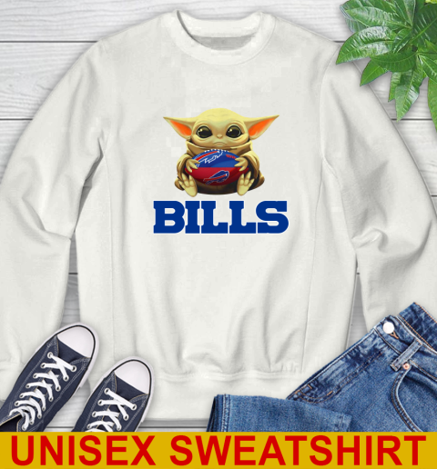 NFL Football Buffalo Bills Baby Yoda Star Wars Shirt Sweatshirt