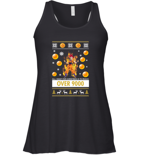 All I Want For Christmas Is To Reach Over 9000 Sweater Racerback Tank