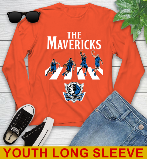 NBA Basketball Dallas Mavericks The Beatles Rock Band Shirt Youth Long Sleeve 3