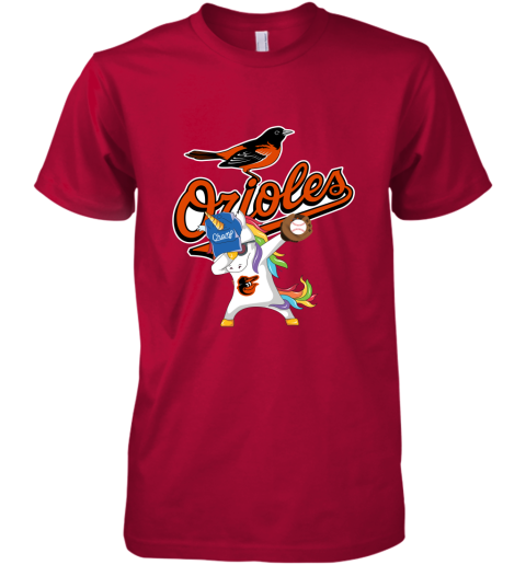 Hip Hop Dabbing Unicorn Flippin Love Baltimore Orioles Premium Men's T-Shirt