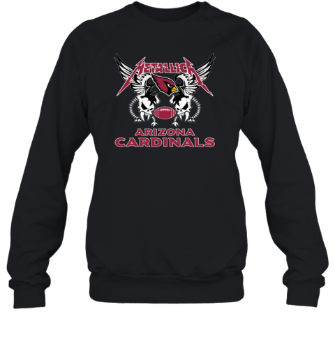 Arizona Cardinals Metallica Heavy Metal Football Sweatshirt