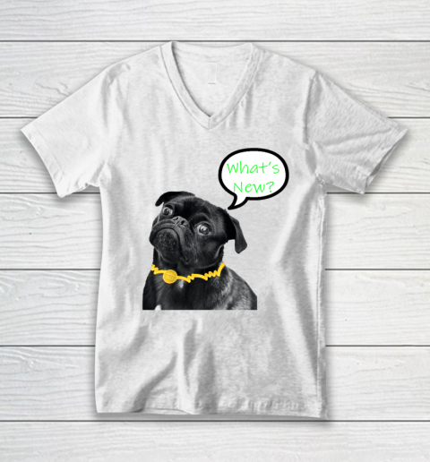 What's New Dog  Funny Dog V-Neck T-Shirt