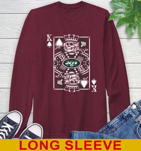 New York Jets NFL Football The King Of Spades Death Cards Shirt Long Sleeve T-Shirt 7