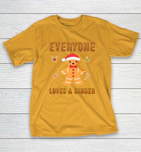 Everyone Loves A Ginger Funny Christmas T-Shirt 2