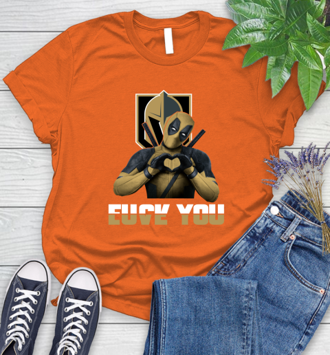 NHL Vegas Golden Knights Deadpool Love You Fuck You Hockey Sports Women's T-Shirt 3