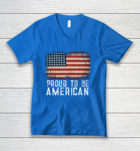 Proud American Patriotic USA Flag V-Neck T-Shirt 5