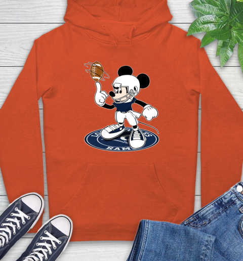 NFL Football Los Angeles Rams Cheerful Mickey Disney Shirt Hoodie 5