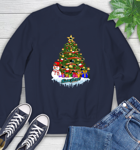 San Jose Sharks Merry Christmas NHL Hockey Sports Sweatshirt 3