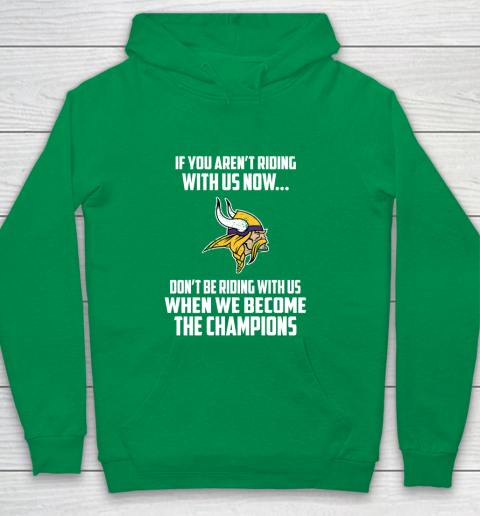 NFL Minnesota Vikings Football We Become The Champions Youth Hoodie 5 NFL Minnesota Vikings Football We Become The Champions Youth Hoodie - Image 5