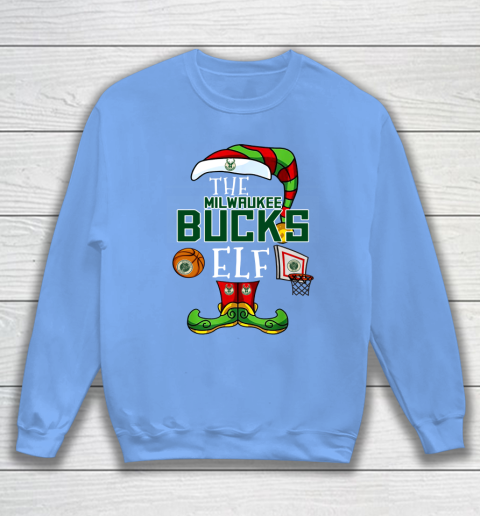 Milwaukee Bucks Christmas ELF Funny NBA Sweatshirt Tee For Sports