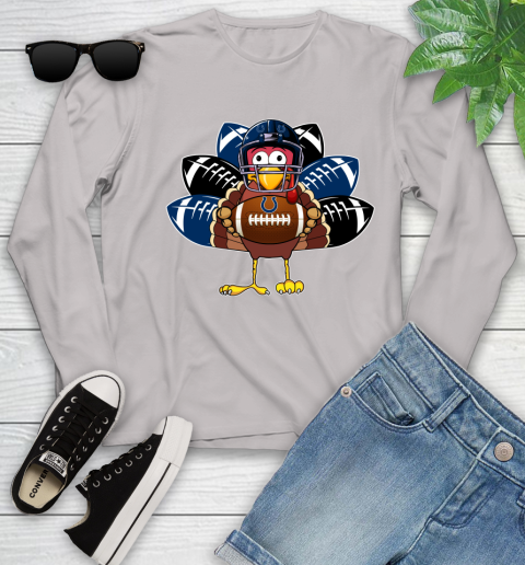 Indianapolis Colts Turkey Thanksgiving Day Youth Long Sleeve 12