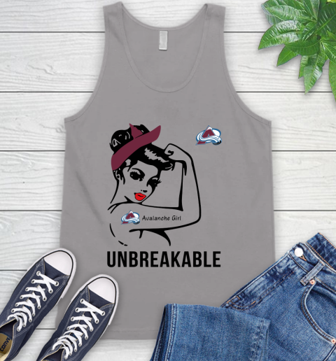 NHL Colorado Avalanche Girl Unbreakable Hockey Sports Tank Top 2