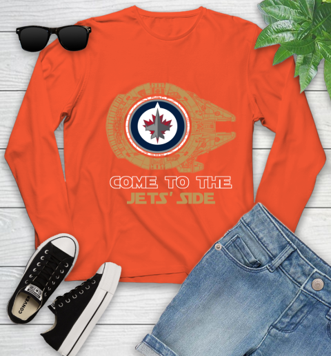 NHL Come To The Winnipeg Jets Wars Hockey Sports Youth Long Sleeve 3