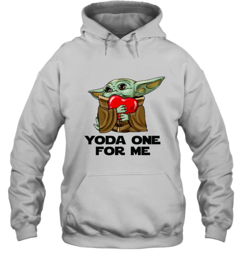 Baby Yoda Hugs Heart Yoda One For Me Star Wars For Fan