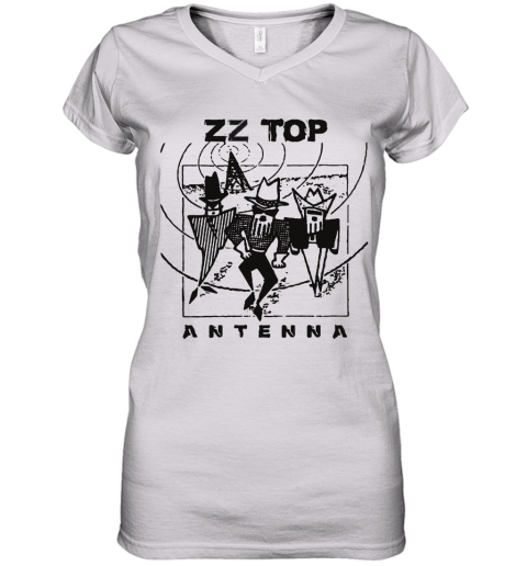 Zz Top Antenna Album Women's V-Neck T-Shirt
