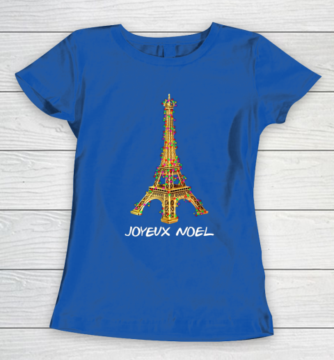 Joyeux Noel French Merry Christmas Eiffel Tower Women's T-Shirt 8