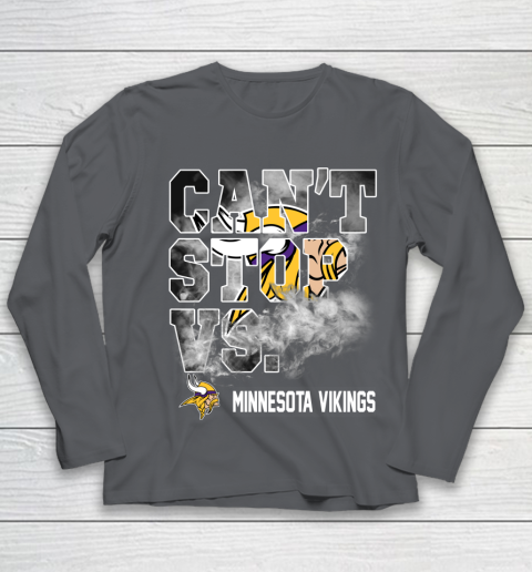 NFL Minnesota Vikings Can't Stop Vs Youth Long Sleeve 6