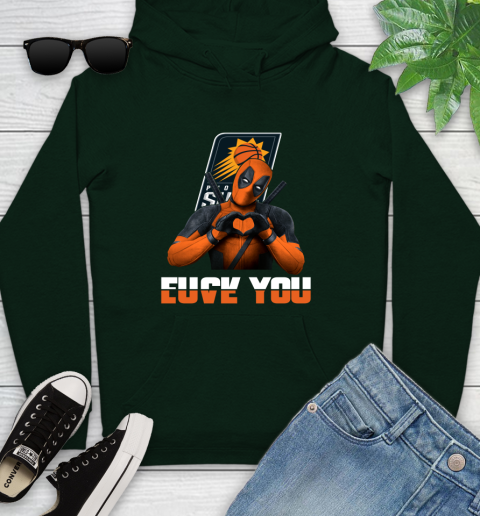 NBA Phoenix Suns Deadpool Love You Fuck You Basketball Sports Youth Hoodie 14
