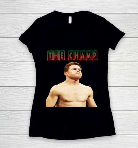 Canelo Alvarez The Champ Women's V-Neck T-Shirt