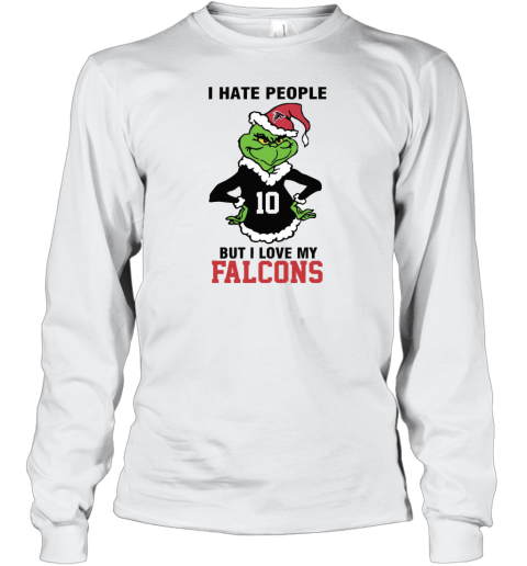 I Hate People But I Love My Falcons Atlanta Falcons NFL Teams Long Sleeve T-Shirt