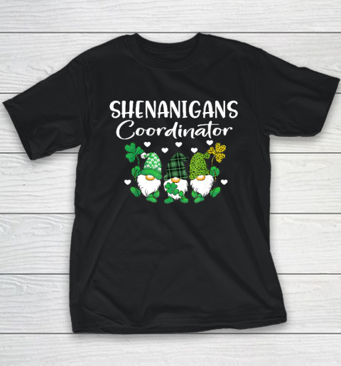Shenanigans Coordinator St Patricks Day Gnomes Green Proud Youth T-Shirt