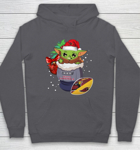 Arizona Cardinals Christmas Baby Yoda Star Wars Funny Happy NFL Hoodie 7