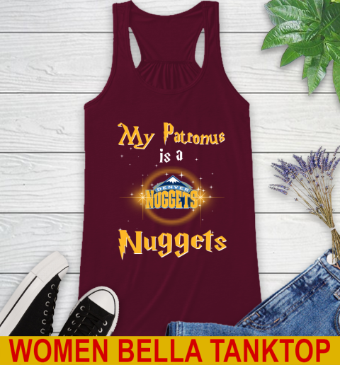 NBA Basketball Harry Potter My Patronus Is A Denver Nuggets Racerback Tank 2