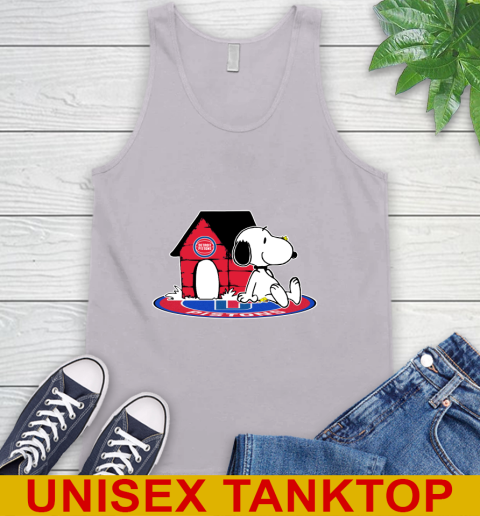 NBA Basketball Detroit Pistons Snoopy The Peanuts Movie Shirt Tank Top 4